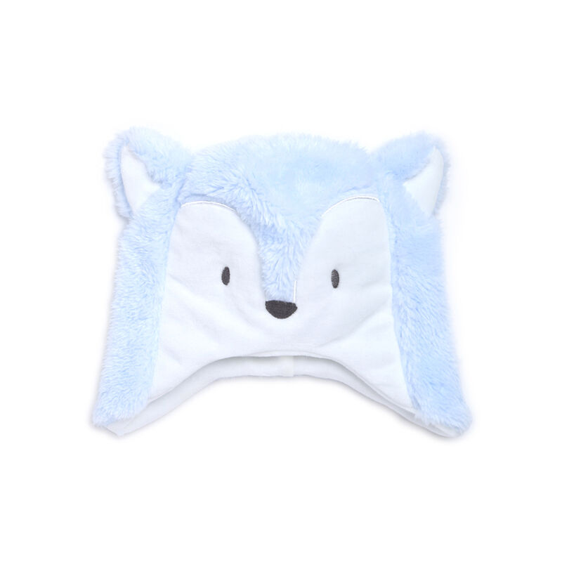Boys White and Light Blue Solid Cap image number 0
